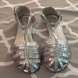 Fun silver sandals size 13 by Torrid